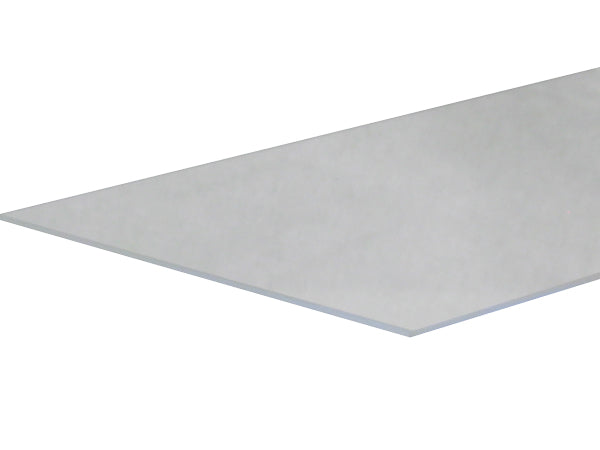 Clear fused Quartz ground and polished Plate 17.0625" x 3.68 " x 5mm
