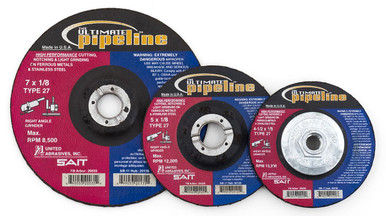 1/8" Pipeline Wheels,The Ultimate Pipeline Premium Performance,  7/8 Arbor - No Hub 20030