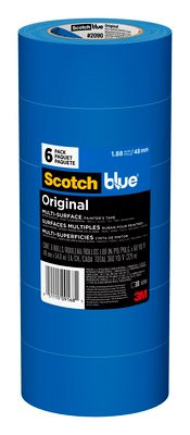 ScotchBlue Original Painter's Tape 2090-48SC6, 1.88 in x 60 yd (48 mm x 54.8 m), 6 rolls/pack