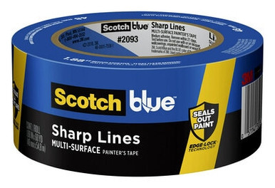 ScotchBlue Sharp Lines Painter's Tape 2093-48EC, 1.88 in x 60 yd (48mm
x 54,8m)