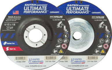 1/8" Pipeline Wheels,Saitech Pipeline Premium Performance,  5/8"-11 Super-Lock Hub 22269