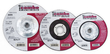 .095" Ultimate Combo Wheels,A60S General Purpose,  7/8 Arbor - No Hub 22326