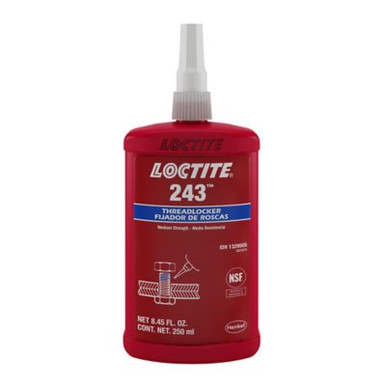 243 Threadlockers, Medium Strength/Oil Resistant, 10 mL, Blue