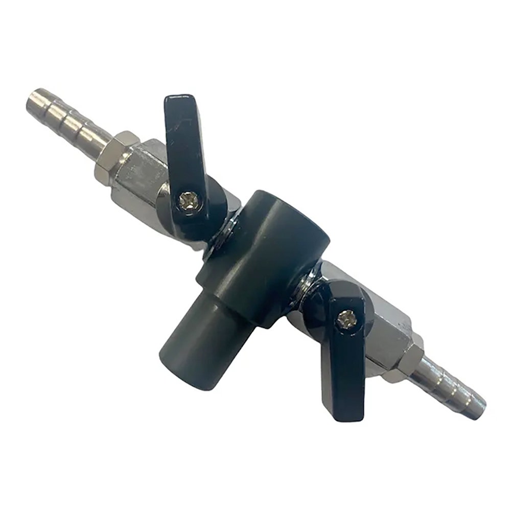 2 Way Tee Piece Manifold - 8 mm Hosetails  - Absolute Koi