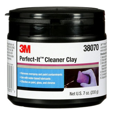 3M Perfect-It Cleaner Clay, 38070, 200 g, 1 bar per bottle, 6 bottles
per case