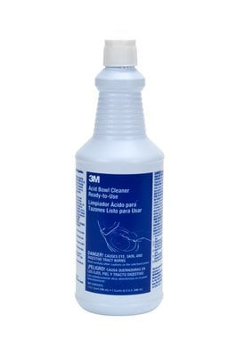 3M Acid Bowl Cleaner, Ready-to-Use, 1 Quart, 12/Case