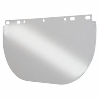 Visor, Clear, Unbound, 8 in x 16-1/2 in, for Fibre-Metal Head Gear/Cap Adaptors