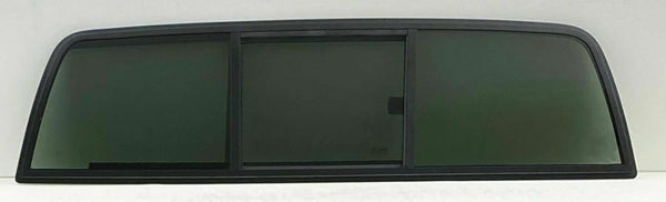 3-Panel Manual Rear Back Slider Window Glass Compatible with Toyota Pickup 2-Door Standard Cab 1984-1995 Models (Not For Extended Or Tacoma Pickups)