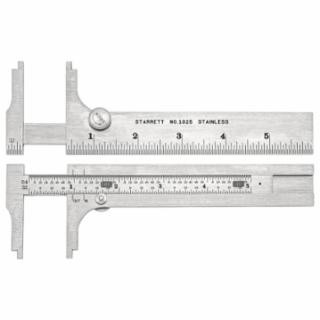 1025 Series Pocket Slide Caliper, 0 to 6 in, Stainless Steel