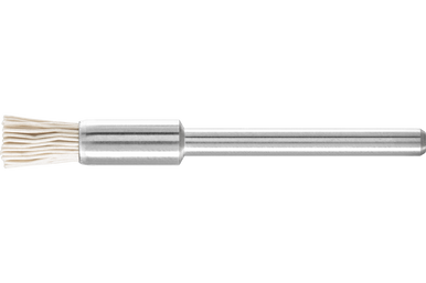PFERD 3/16" M-BRAD® Miniature End Brush - 1/8" Stem,  600 Grit A/O