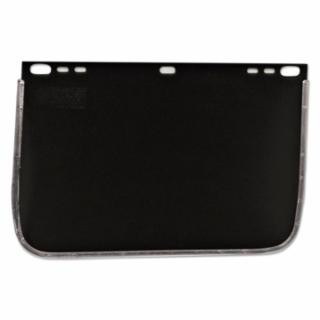 Visor, Dark Green, Aluminum Bound, 8 in x 12 in, For Jackson Safety Head Gear/Cap Adaptors