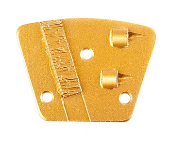 Double PCD Coating Removal Cutters with Rectangular Support