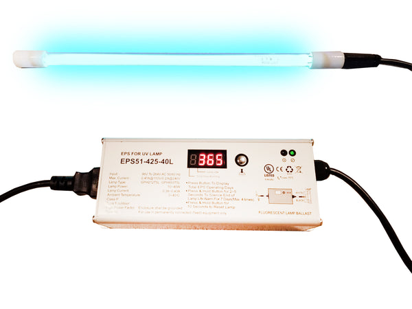 UV Electronic Ballast for 10-40W Germicidal UV Bulb - Universal Voltag