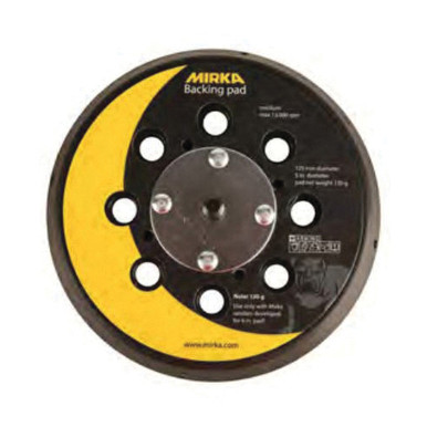 MIRKA 106GG Back-Up Pad, 6 in Dia, Grip Attachment