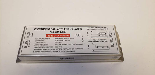CureUV Brand UV Power Supply 110-277 VAC for UV Bulbs 61"