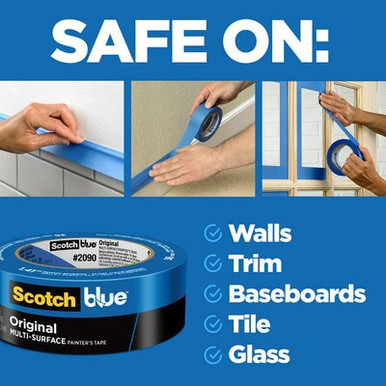 ScotchBlue Original Painter's Tape 2090-24EP6, 0.94 in x 60 yd (24mm x 54,8m), 6 rolls/pack