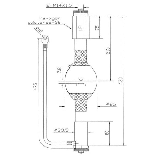 ASL HVF5001F/R - 5000W - Mercury Short Arc - Double Ended