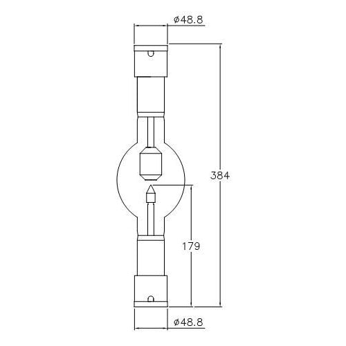 ASL HVF8000-1/R - 8000W - Mercury Short Arc - Double Ended