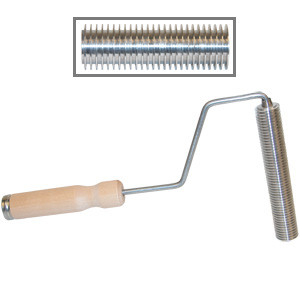 Ribbed Aluminum Roller w/ Frame 9"