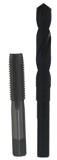 M24 X 2 High Speed Steel  Plug Tap And 22.00Mm High Speed Steel  1/2" Shank Drill In Pouch Case