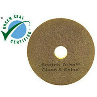 Scotch-Brite Clean & Shine Pad, 14 in, 5/Case