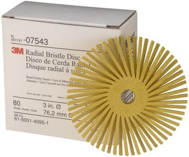 Scotch-Brite Radial Bristle Disc, RB-ZB, 80, 3 in x 3/8 in, 4
Cartons/Case